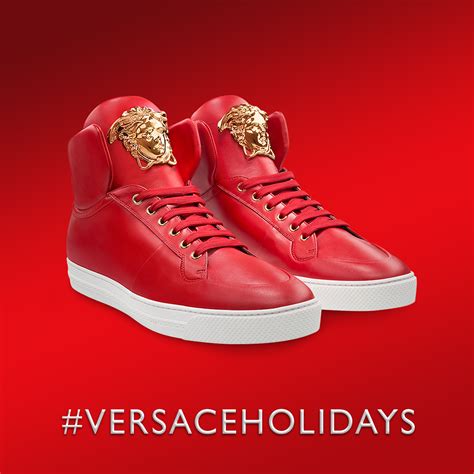 red and black versace shoes|black Versace shoes for men.